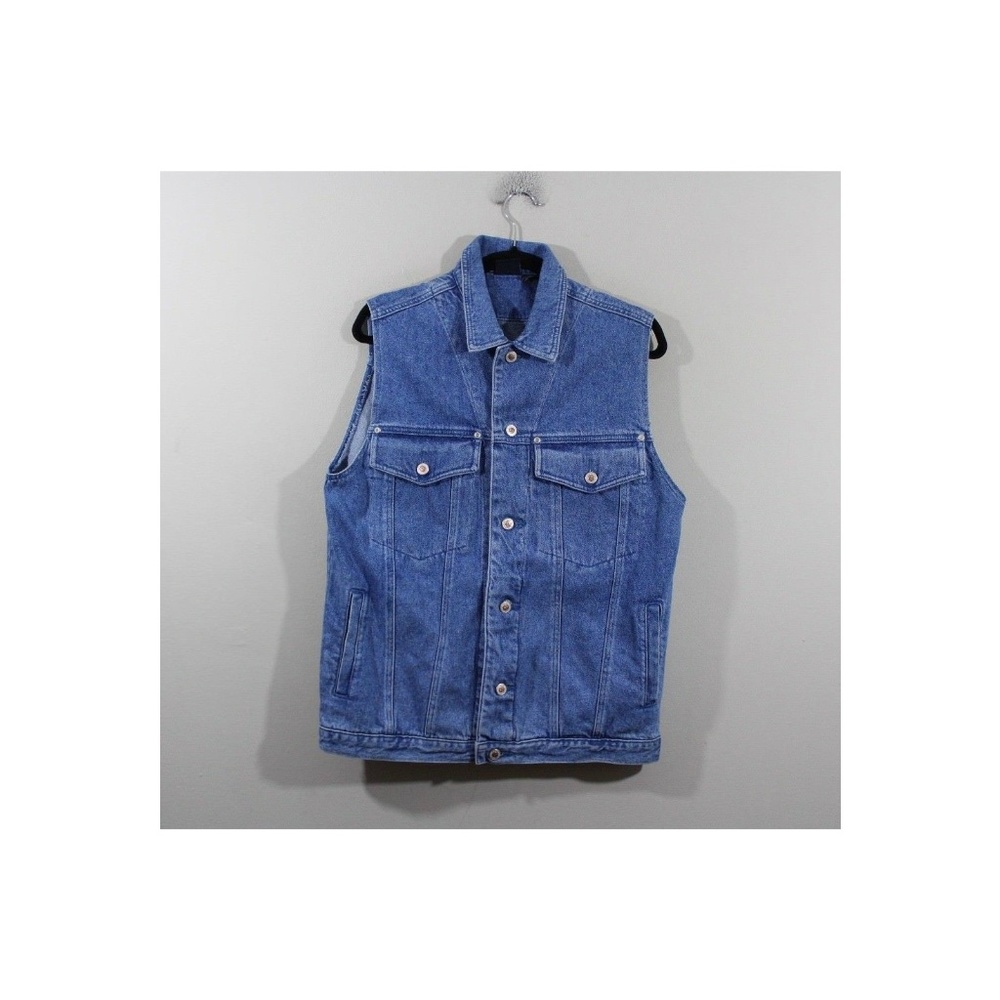 Vintage 90s Mens Button Sleeves Vest Jacket Sz S